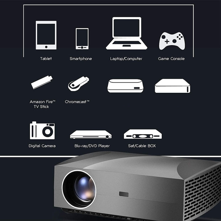 VIVIBRIGHT F30UP 1920x1080 4200 Lumens Portable Home Theater Wireless Smart Projector, Android Version, Android Version