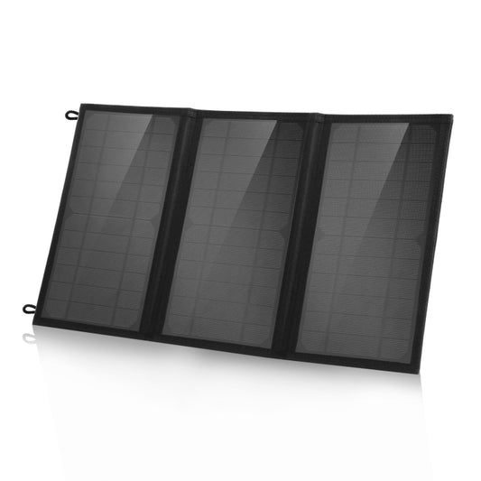 HAWEEL 18W 3 Panels Foldable Solar Panel Charger Bag with 5V / 3.1A Max Dual USB Ports, Support QC3.0 and AFC, 18W 3 Panels