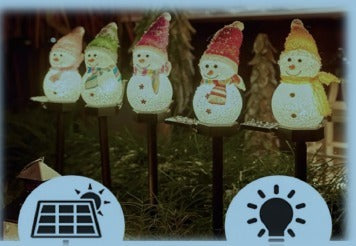 Statue Solar Light – Father Christmas Snowman