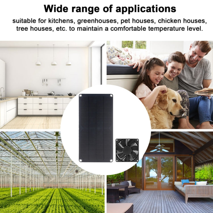 10W High Speed and Long Life Solar Mini Fan Outdoor Pet Exhaust Fan, 10W