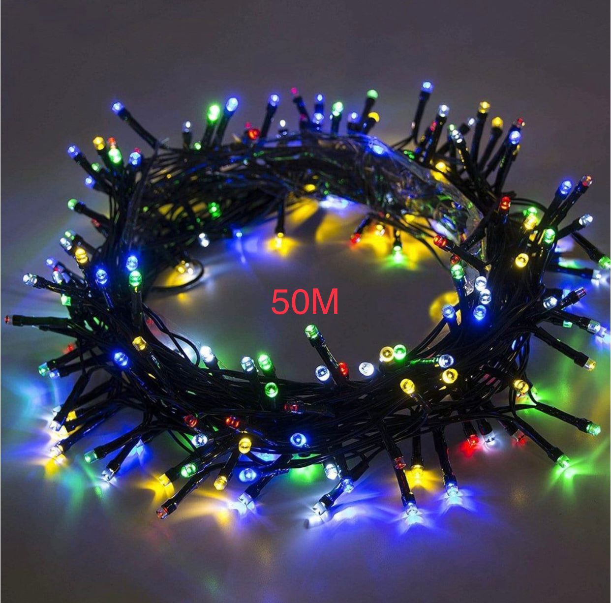 50m Multi-colour Electric Fairy Lights
