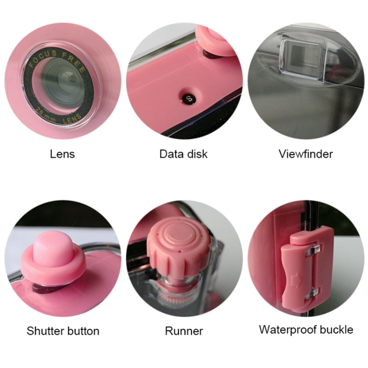 SUC4 5m Waterproof Retro Film Camera Mini Point-and-shoot Camera for Children, Purple, Cyan, Red, Baby Blue, White, Yellow, Black, Black White, Dark Blue, Orange, Pink