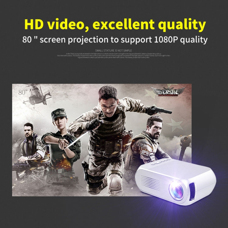 YG320 320*240 Mini LED Projector Home Theater, Support HDMI & AV & SD & USB, YG320 Black, YG320 Silver, YG320 White