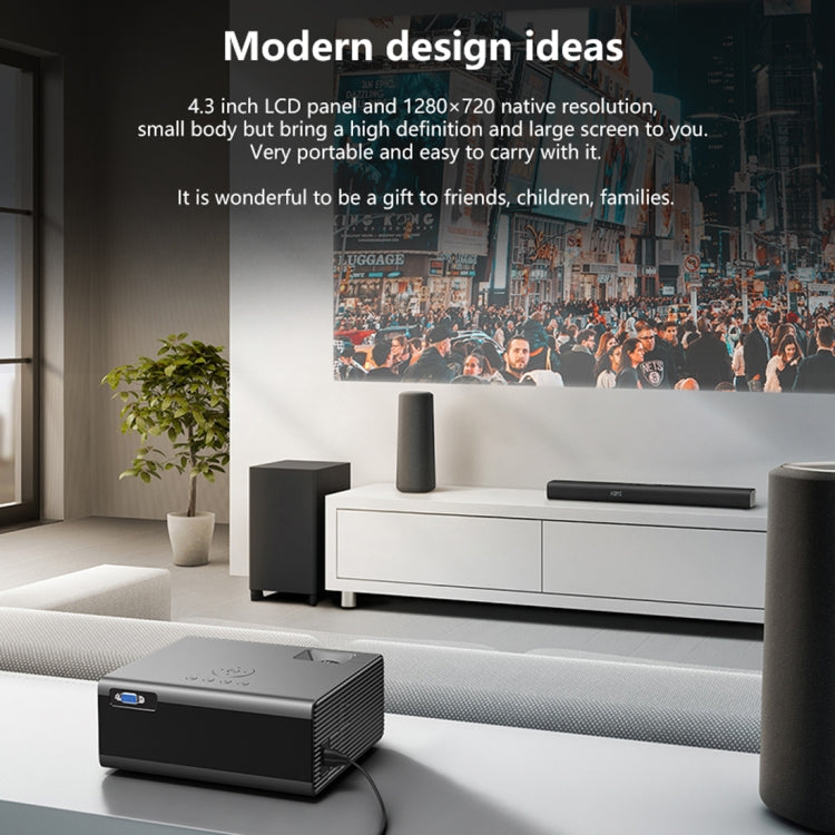 RD825 1280x720 2200LM Mini LED Projector Home Theater, Support HDMI & AV & VGA & USB, General Version, General Version