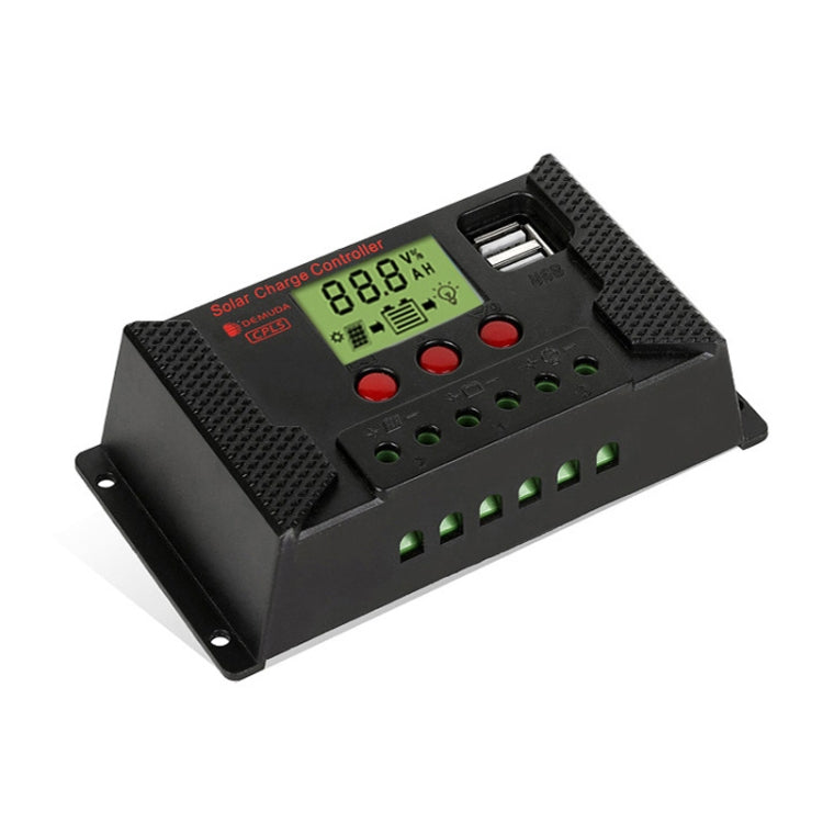 PWM Solar Controller 12V / 24V Lithium Battery Charging Photovoltaic Panel Charging Street Light Controller with Dual USB Output, CPLS-10A, CPLS-20A, CPLS-30A, CPLS-40A, CPLS-50A, CPLS-60A