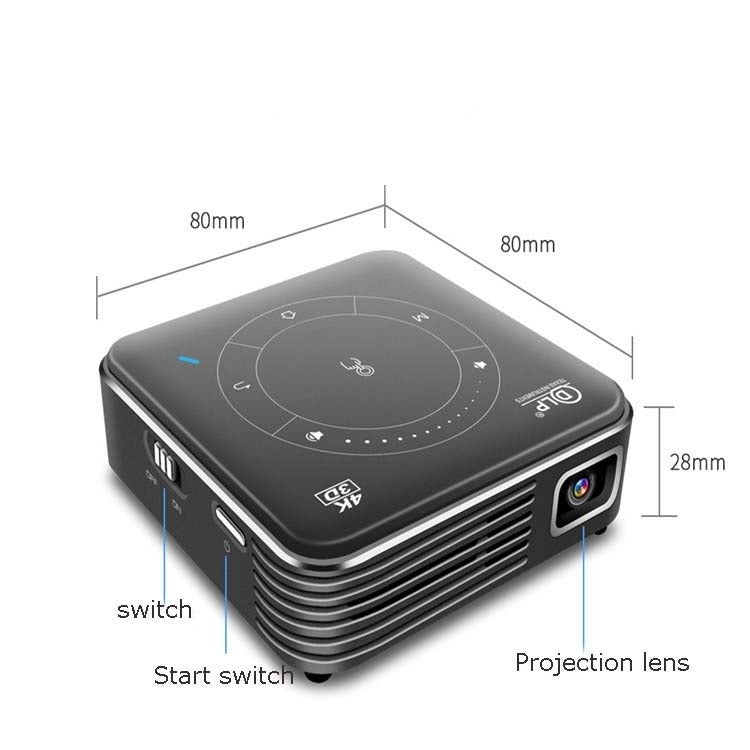 P11 854x480 DLP Smart Projector With Infrared Remote Control, Android 9.0, 4GB+32GB,, EU Plug, US Plug, UK Plug, AU Plug