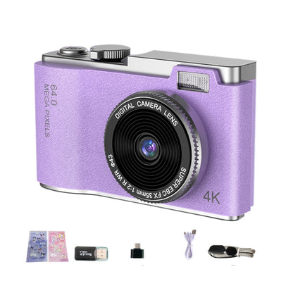 LK003 2.4 inch Dual-lens 4K HD CCD Camera Retro Kids Camera, LK003