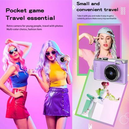 LK003 2.4 inch Dual-lens 4K HD CCD Camera Retro Kids Camera, LK003