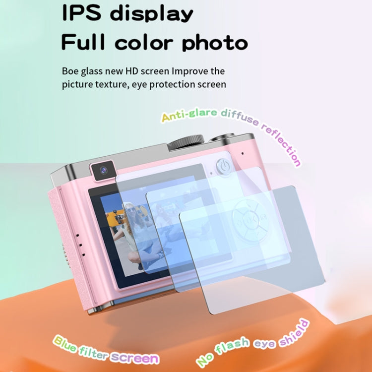 LK003 2.4 inch Dual-lens 4K HD CCD Camera Retro Kids Camera, LK003