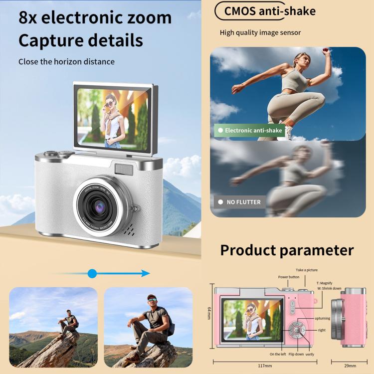 LK007 2.4 inch HD CCD Camera Retro Kids Camera, LK007