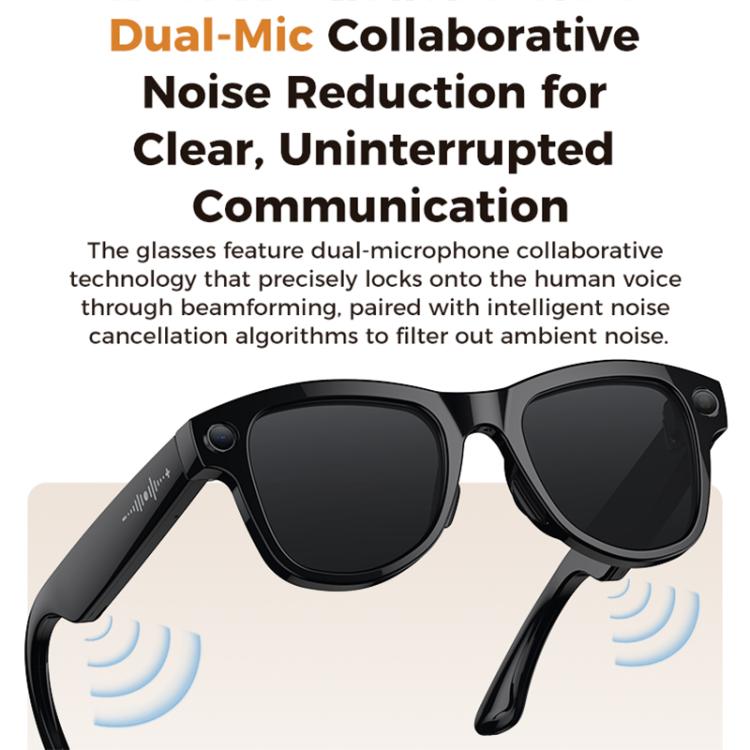 M02 8MP Camera AI Smart Glasses with Photochromic Lenses