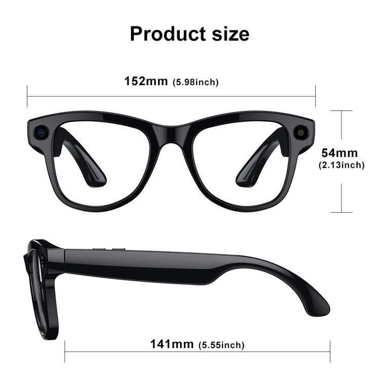 M02 8MP Camera AI Smart Glasses with Photochromic Lenses