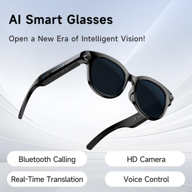M89 2MP AI Smart Glasses Support Bluetooth Call, AI Intelligent Voice Assistant