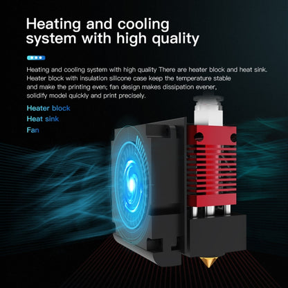 Creality 24V 40W Extruder Full Nozzle Hot End Kit with Nozzle Extruder+Cooling Fan+Shell for Ender-3 3D Printer