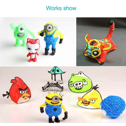 Gen 6th ABS / PLA Filament Kids DIY Drawing 3D Printing Pen with LCD Display(Blue+Black), EPR5210L, EPR5210R, EPR5210W, EPR5210Y