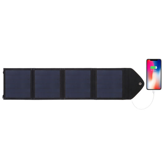 HAWEEL 14W Ultrathin Foldable Solar Panel Charger with 5V / 2.2A USB Port, Support QC3.0 and AFC, Ultrathin 14W 4-Fold