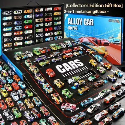 Alloy Car Model Cars in a Gift Box 50 Cars