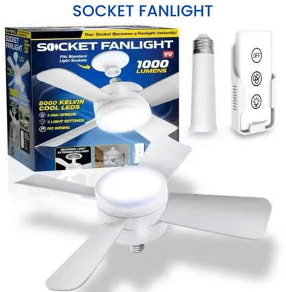 Socket Fanlight with Remote Control