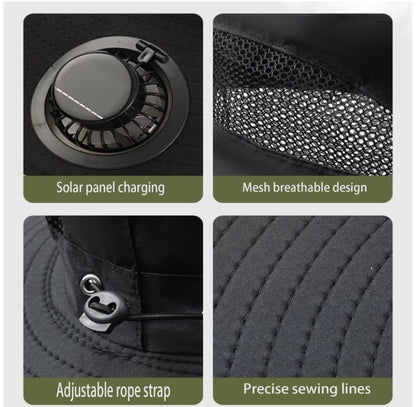 Solar Fan Hat Dual-fan