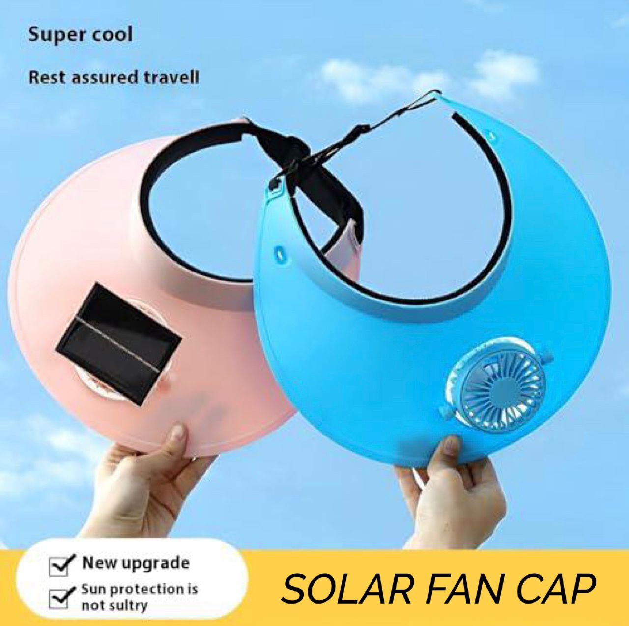 Solar Fan Cap Dual-mode