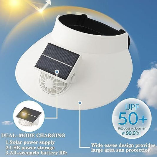 Solar Fan Cap Dual-mode