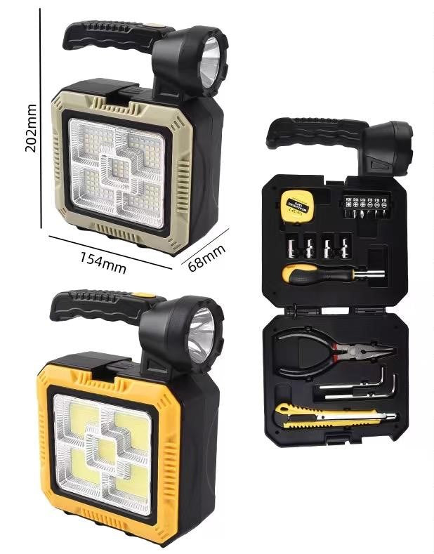 Solar Portable Tool Box Torch with Tools