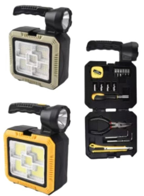 Solar Portable Tool Box Torch with Tools