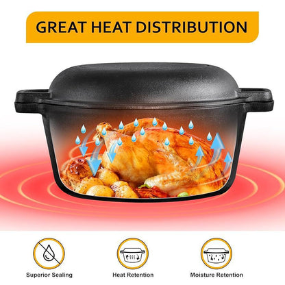 Aiyi 2in1 Cast-iron Combo Set