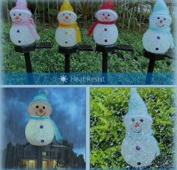 Statue Solar Light – Father Christmas Snowman