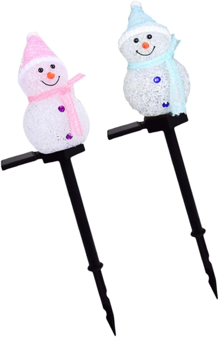 Statue Solar Light – Father Christmas Snowman