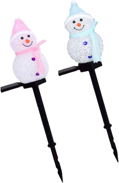 Statue Solar Light – Father Christmas Snowman