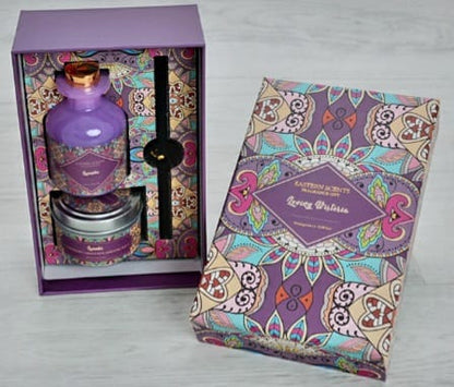 Eastern Scents Essential Oil Scented Candle and Diffuser Set – in a Gift Box