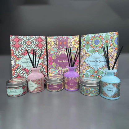 Eastern Scents Essential Oil Scented Candle and Diffuser Set – in a Gift Box