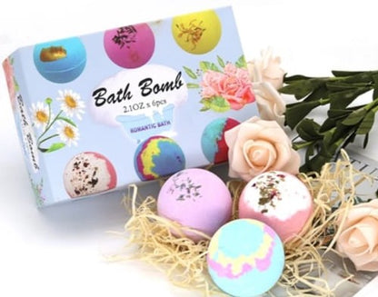 Essential Oil Bath Bombs Pack of 6