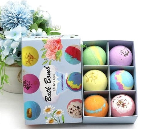Essential Oil Bath Bombs Pack of 6