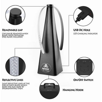 Automatic Fly Repellent Fan – Battery Operated