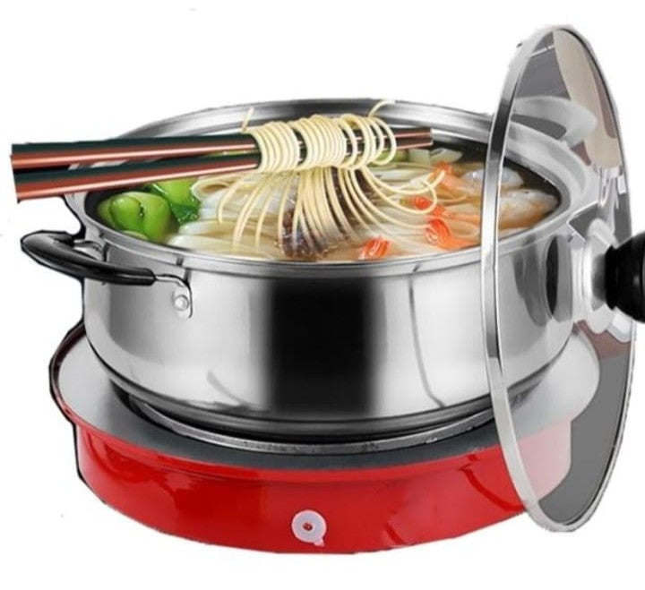 Single Plate Stove with Battery Leads - 12V 450W