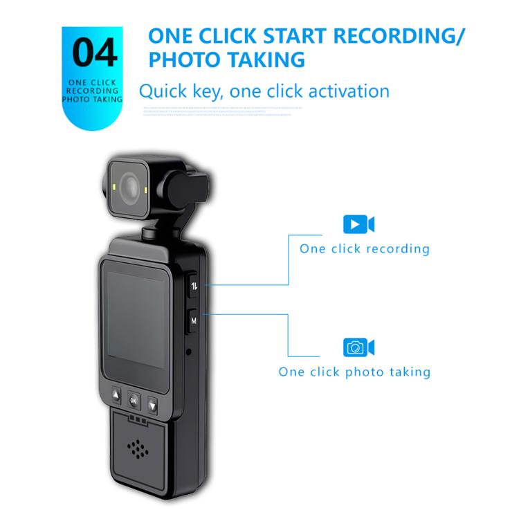 1080P Ultra-HD Clip Pocket Vlog Camera WiFi Portable Video Recorder Camera, Pocket Vlog Camera
