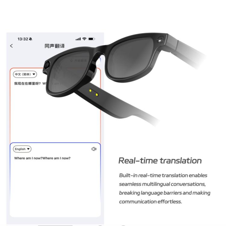 G1 Smart Glasses, Support AI Translation / Take Photos / AI Conversation