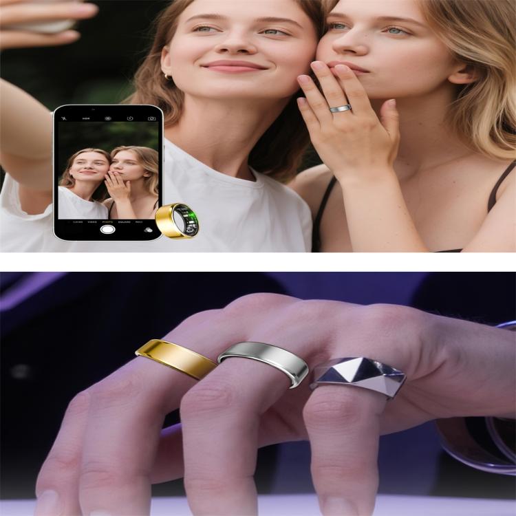 R100 SIZE 11 Smart Ring, Support Heart Rate / Blood Oxygen / Sleep Monitoring / Remote Photography