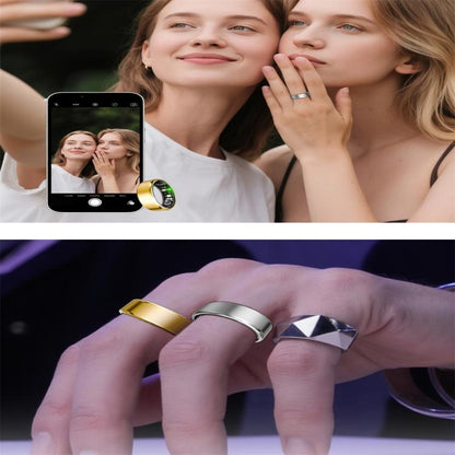 R100 SIZE 13 Smart Ring, Support Heart Rate / Blood Oxygen / Sleep Monitoring / Remote Photography