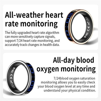 SR16 SIZE 9 Smart Ring, Support Heart Rate / Blood Oxygen / Sleep Monitoring / Multiple Sports Modes