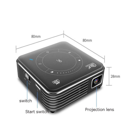 P11 4K HD DLP Mini 3D Projector 4G + 32G Smart Micro Convenient Projector, US Plug, UK Plug, EU Plug, AU Plug