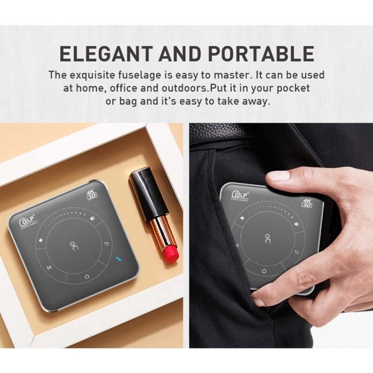 P11 4K HD DLP Mini 3D Projector 4G + 32G Smart Micro Convenient Projector, US Plug, UK Plug, EU Plug, AU Plug