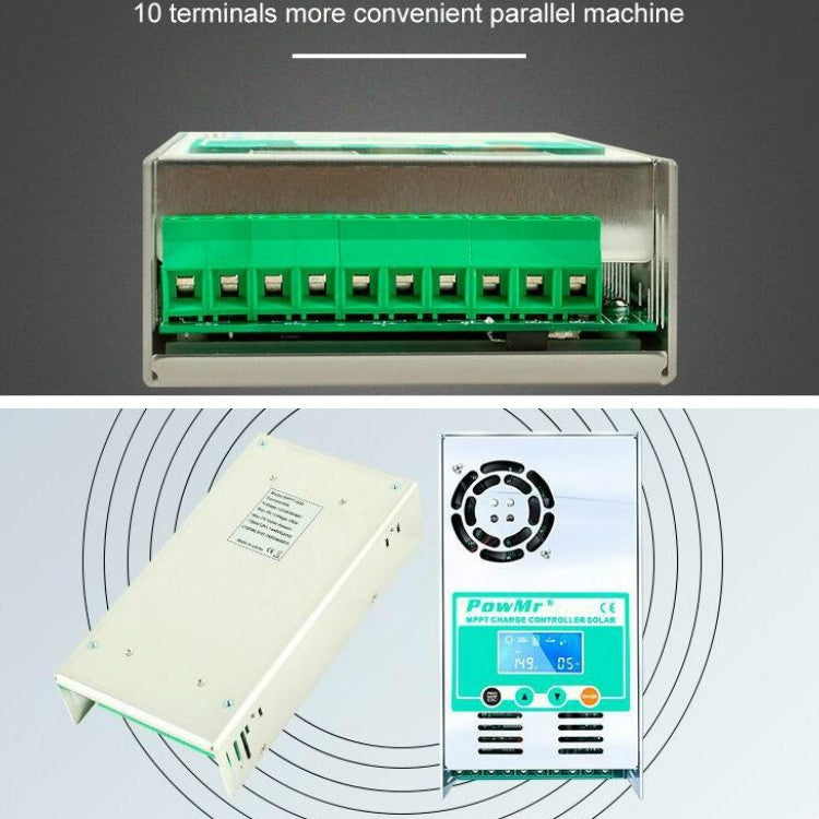 PowMr Solar Charge and Discharge Controller with Fan, HHJ-30A, HHJ-40A, HHJ-50A, HHJ-60A