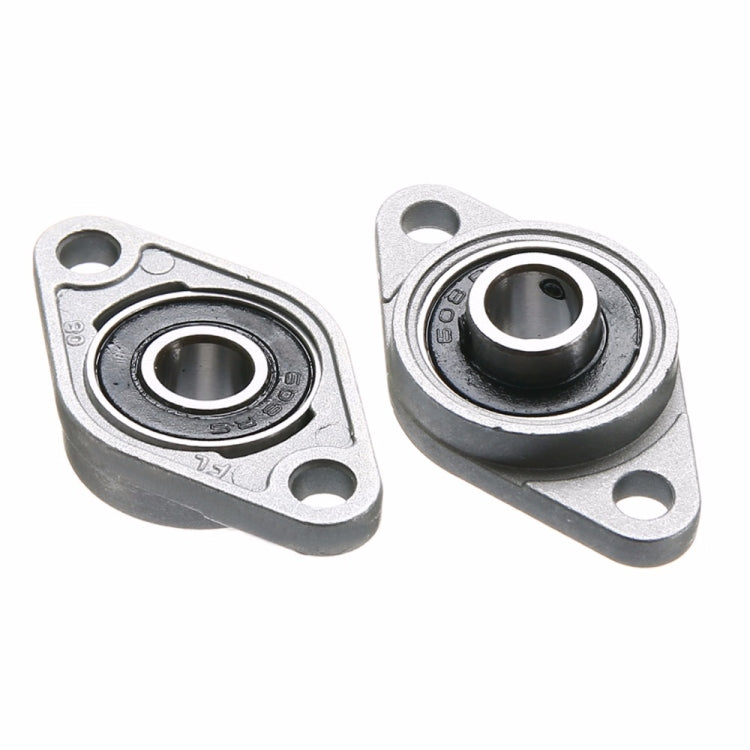 2 PCS  Diamond KFL-08 000 001 Bearing Housing Zinc Alloy Miniature Housing Bearing 3D Printer Accessories Universal, KFL08 (inner diameter 8), KFL000 (inner diameter 10), KFL001 (inner diameter 12)