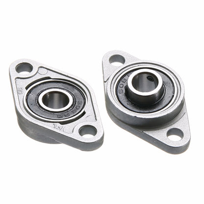 2 PCS  Diamond KFL-08 000 001 Bearing Housing Zinc Alloy Miniature Housing Bearing 3D Printer Accessories Universal, KFL08 (inner diameter 8), KFL000 (inner diameter 10), KFL001 (inner diameter 12)