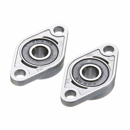 2 PCS  Diamond KFL-08 000 001 Bearing Housing Zinc Alloy Miniature Housing Bearing 3D Printer Accessories Universal, KFL08 (inner diameter 8), KFL000 (inner diameter 10), KFL001 (inner diameter 12)