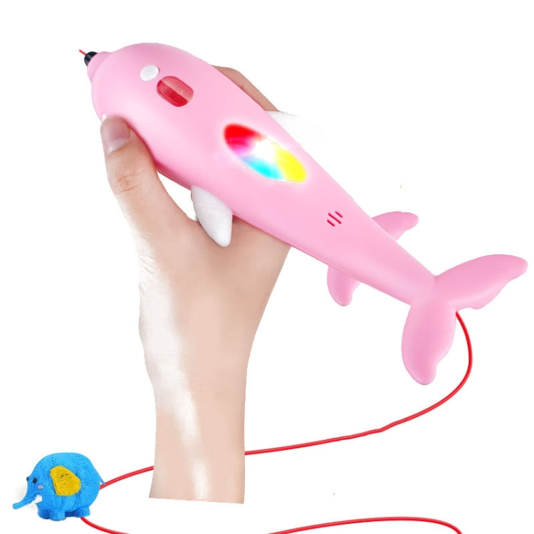3D Printing Pen Three-Dimensional Painting Graffiti Brush, Dolphin Pink