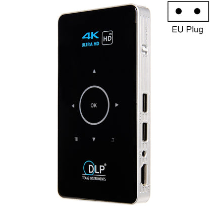 C6 1G+8G Android System Intelligent DLP HD Mini Projector Portable Home Mobile Phone Projector，, US Plug  (Black), EU Plug (Black), UK Plug (Black), AU Plug (Black), US Plug (White), EU Plug (White), UK Plug (White), AU Plug (White)